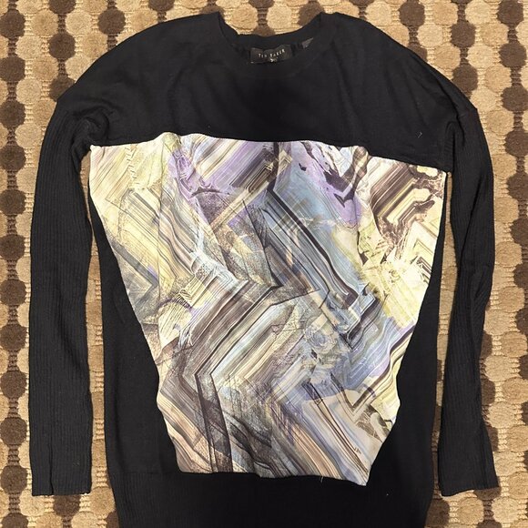 Ted Baker London Silk Panel Sweater - Picture 2 of 6